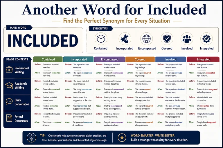 Another Word for Included