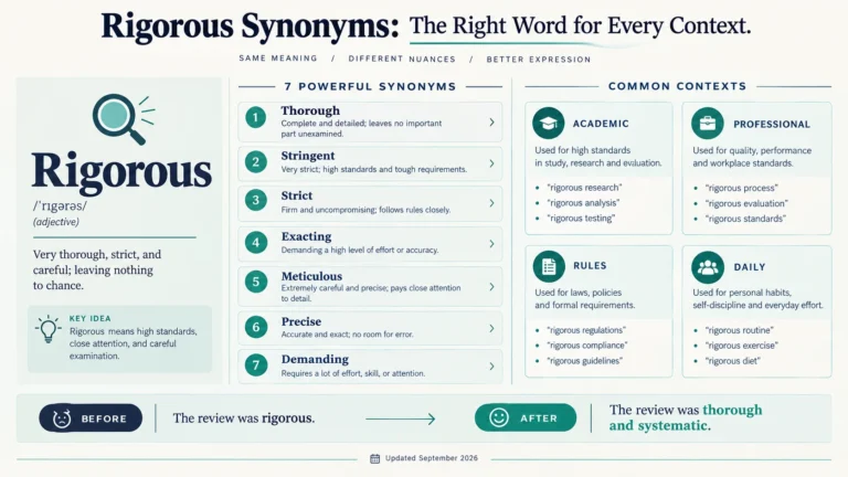 Another Word for Rigorous