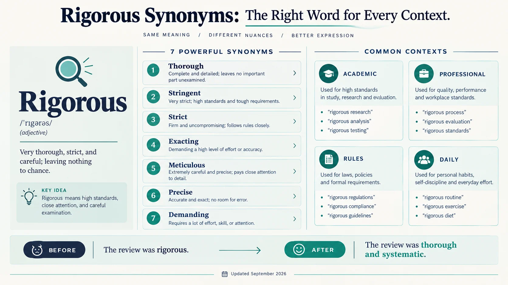 Another Word for Rigorous