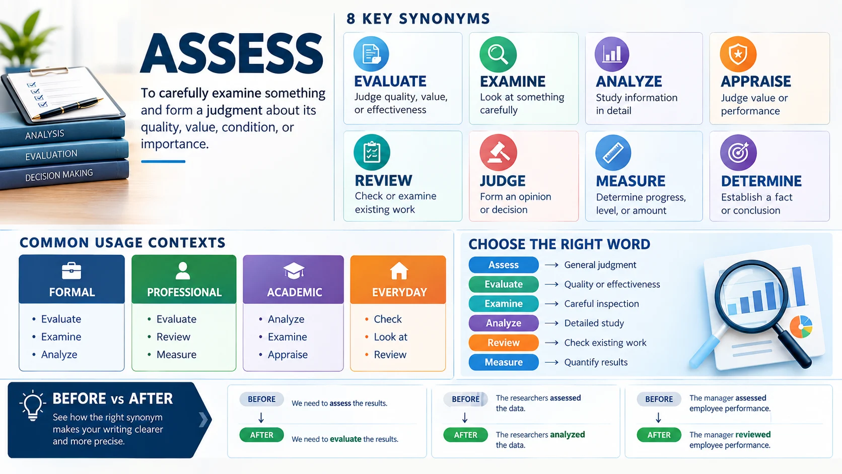 another word for assess
