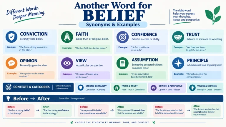 another word for belief