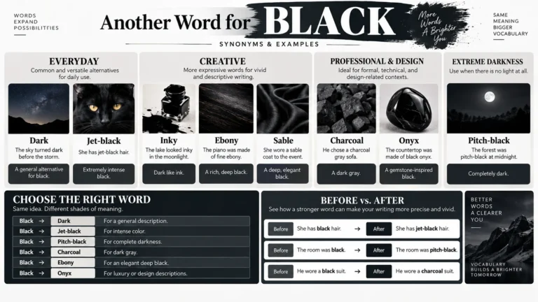 another word for black