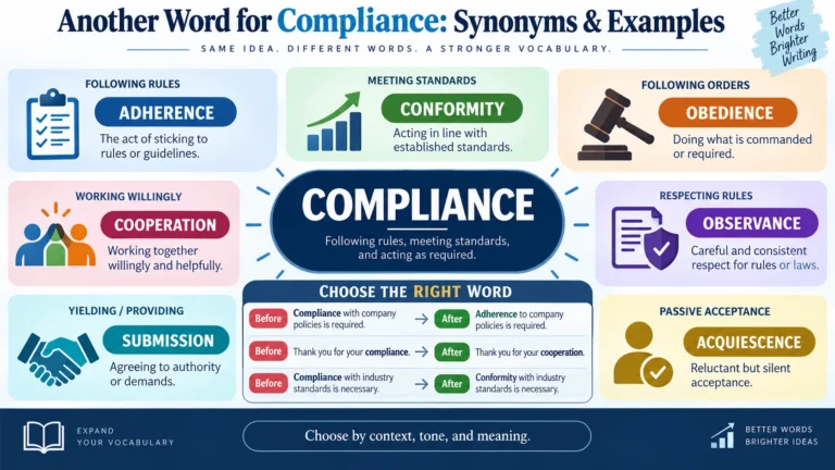 another word for compliance
