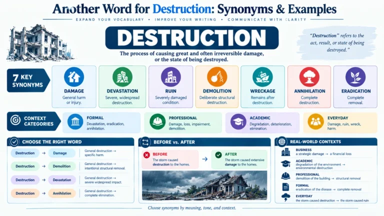 another word for destruction