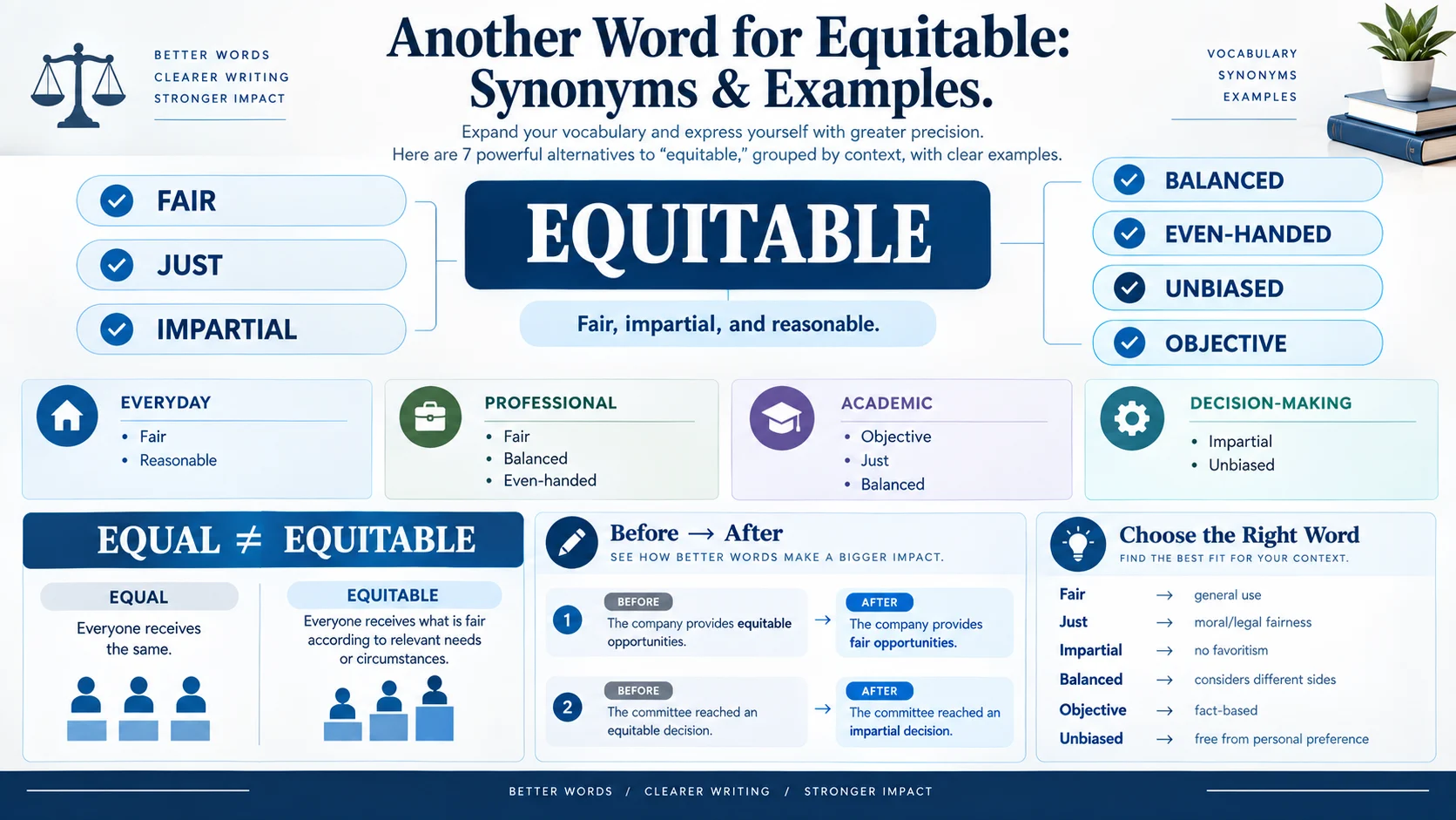 another word for equitable