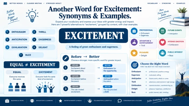 another word for excitement