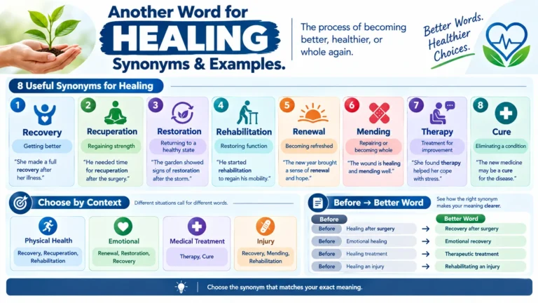 another word for healing