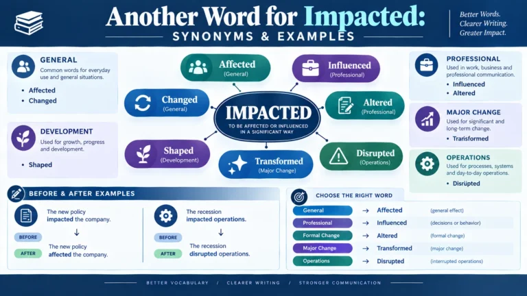 another word for impacted