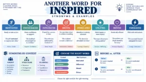 another word for inspired