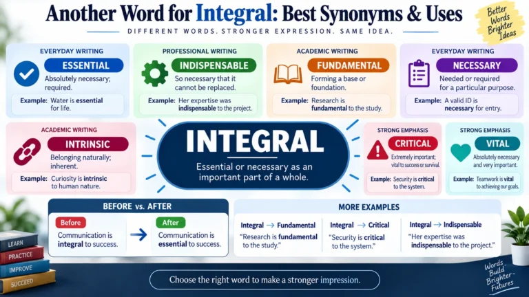 another word for integral