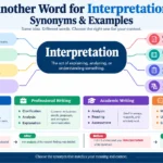 another word for interpretation