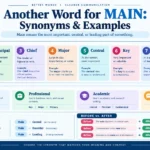 another word for main
