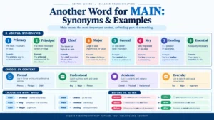 another word for main