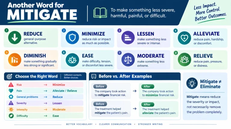 another word for mitigate