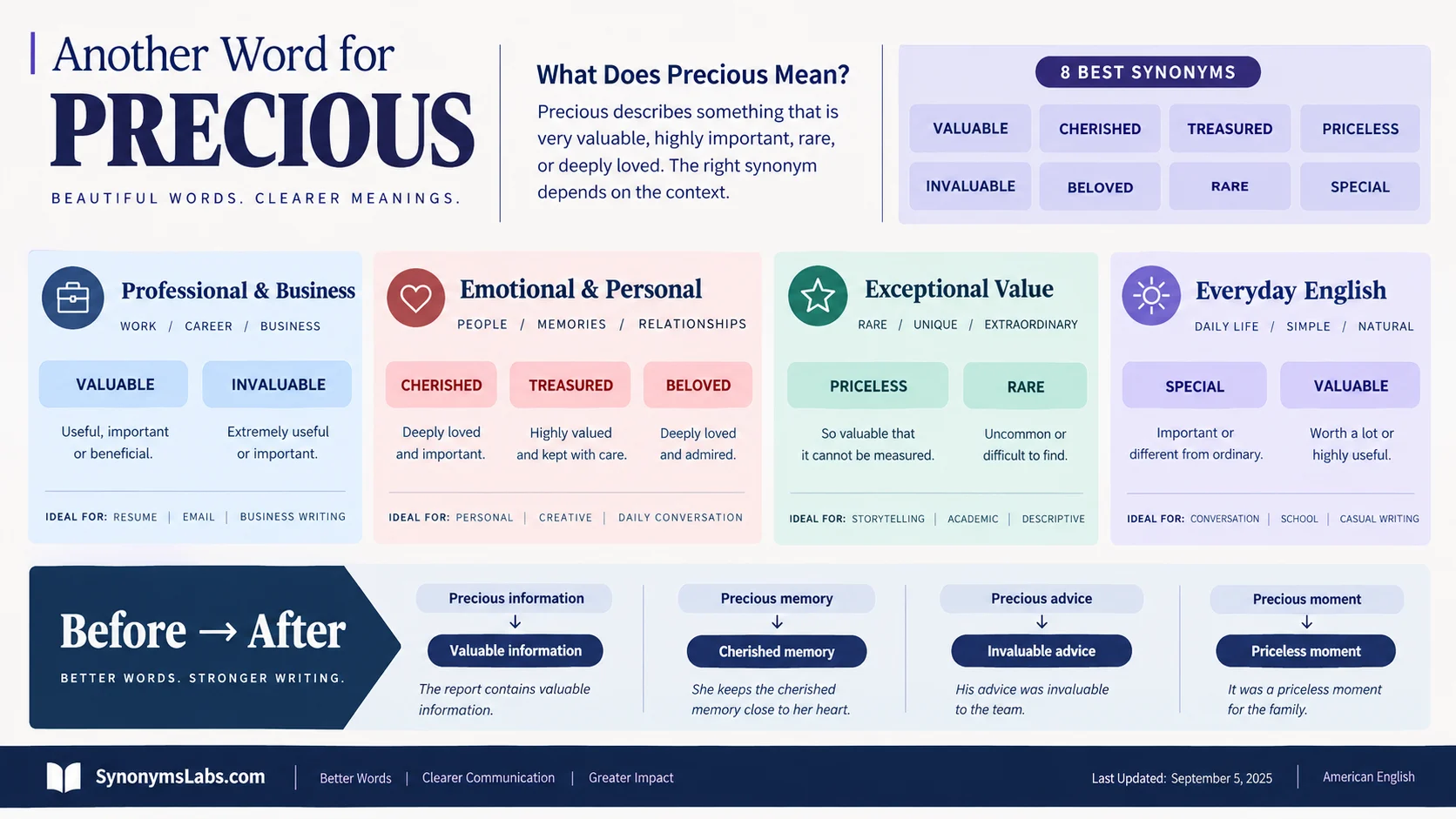 another word for precious