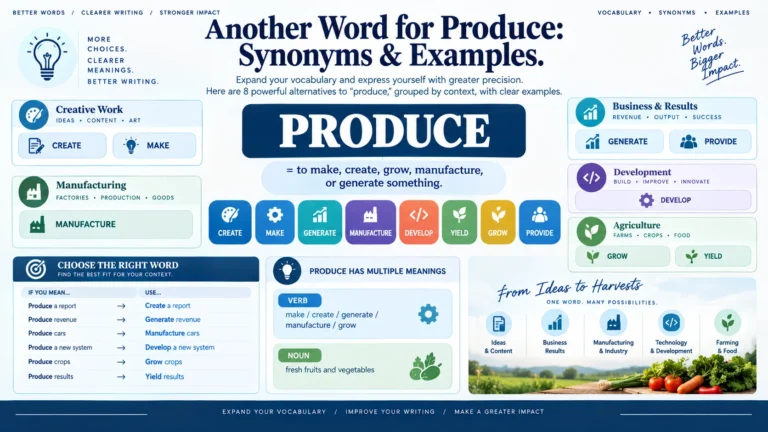 another word for produce