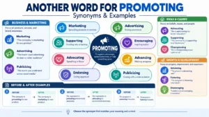 another word for promoting