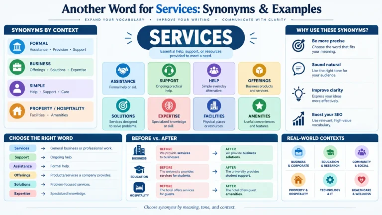 another word for services