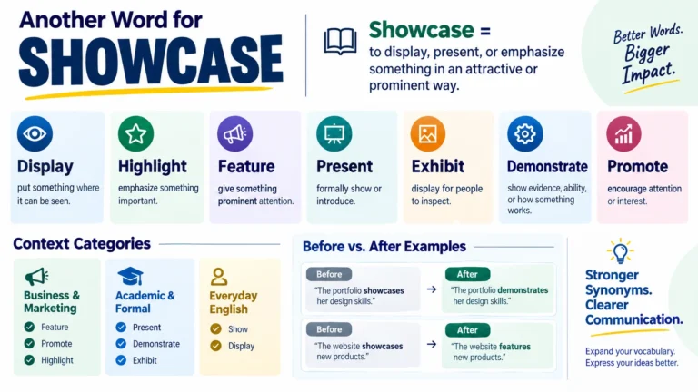 another word for showcase