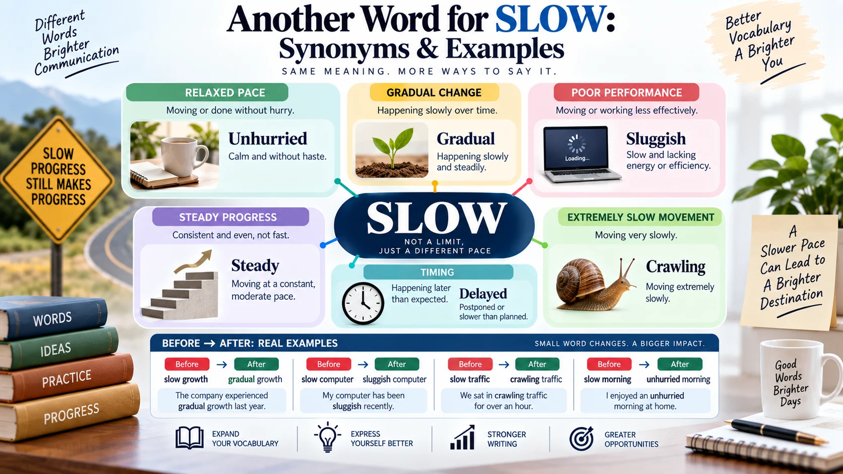 another word for slow