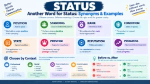 another word for status