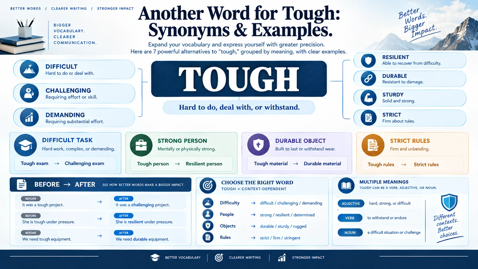 another word for tough