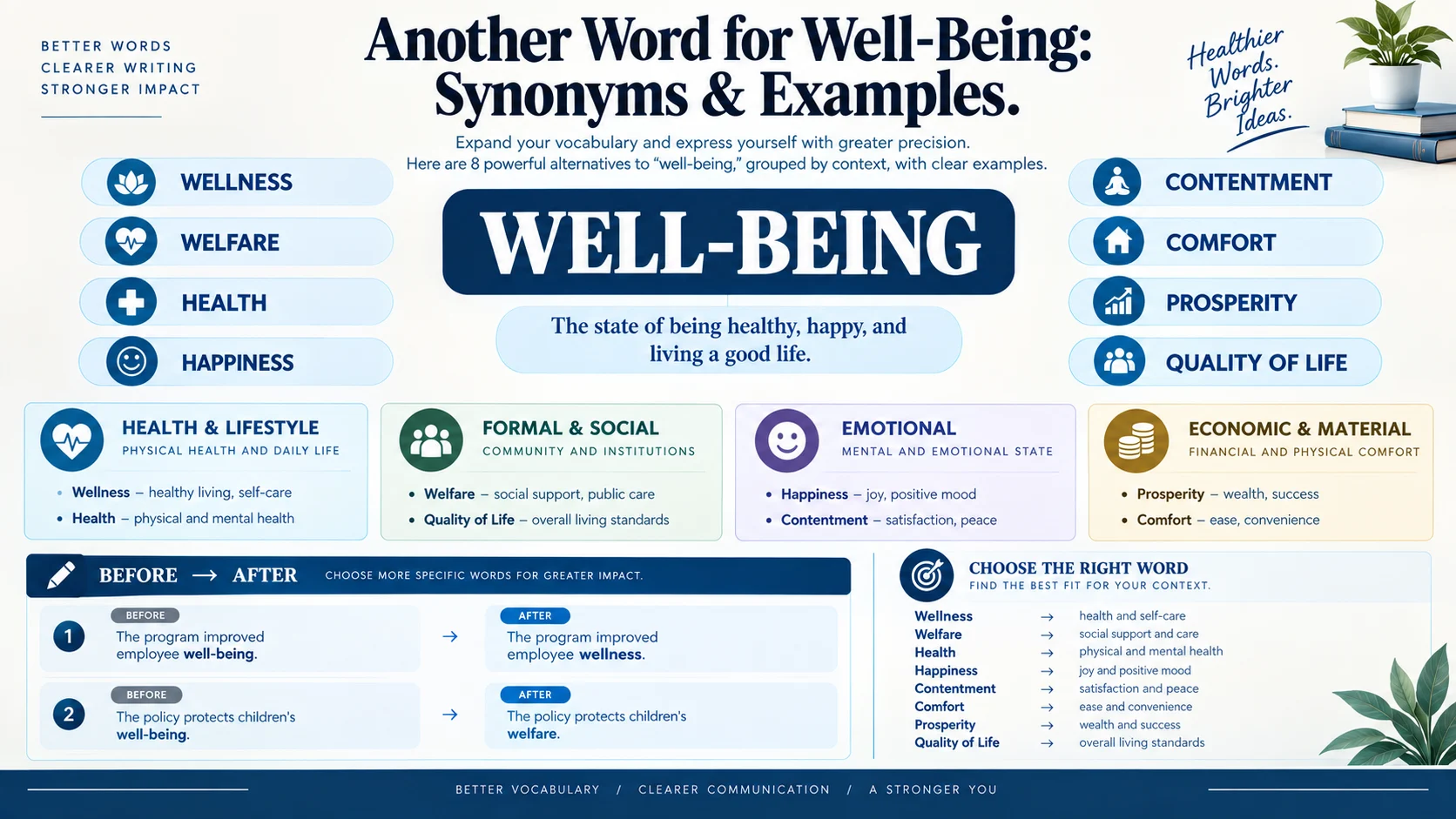 another word for well being