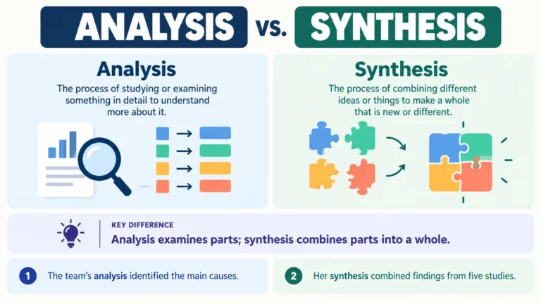 antonyms for analysis