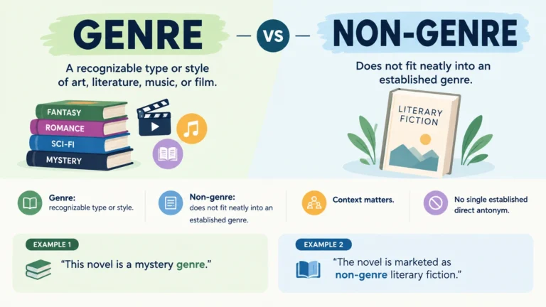 antonyms for genre