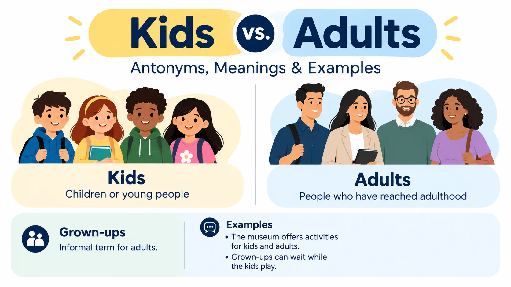 antonyms for kids