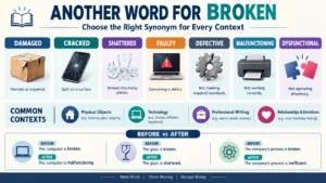 another word for broken