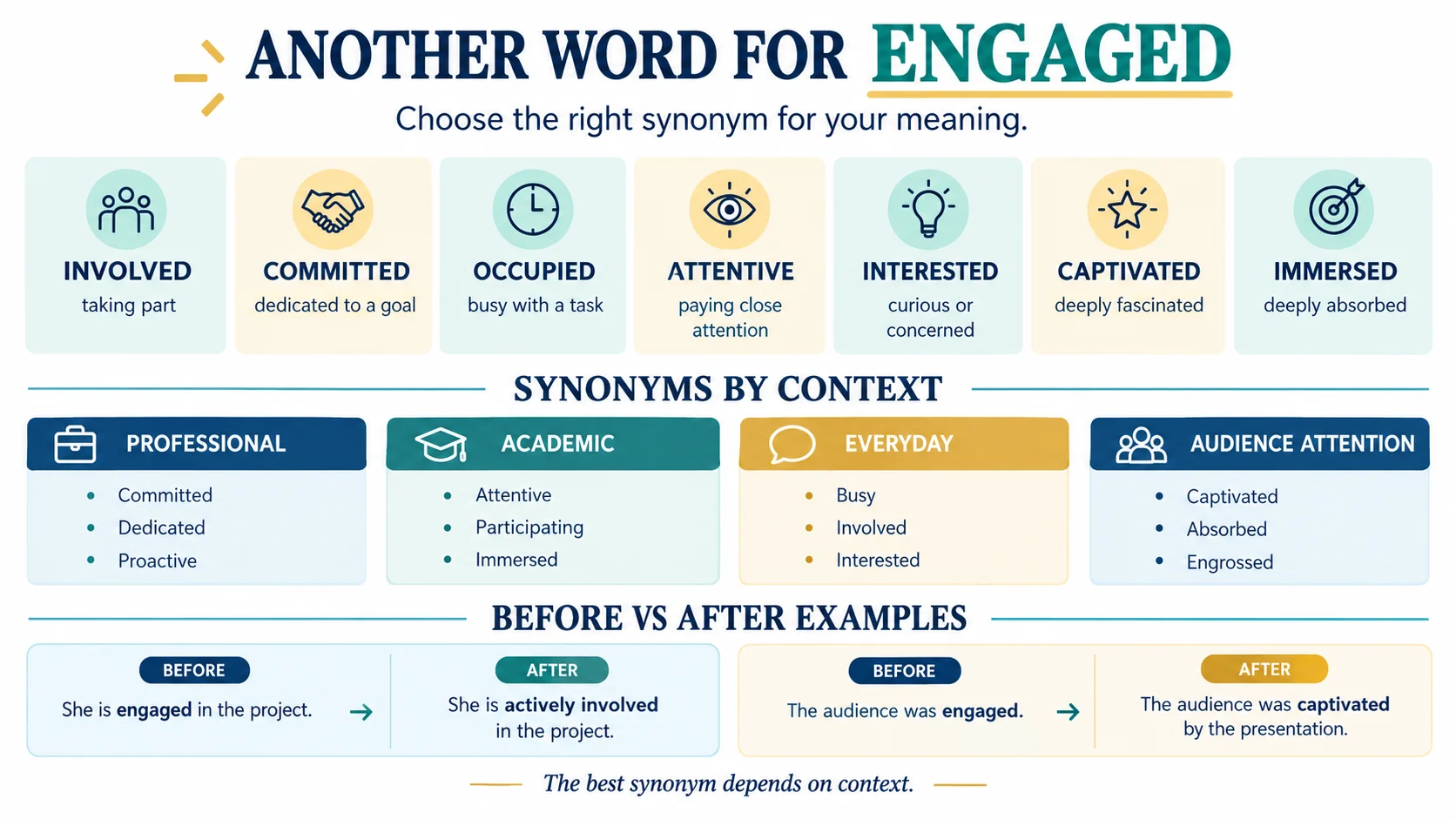 another word for engaged